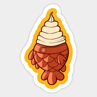 Takiyaki ice cream Sticker